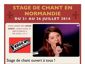 Affiche de Stage de chant en Normandie