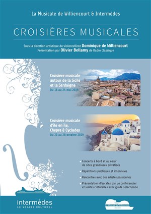Affiche de Croisières La Musicale de Williencourt & Intermèdes `| Présentation 2019