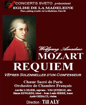 Affiche de Mozart - Requiem et Vêpres d'un confesseur