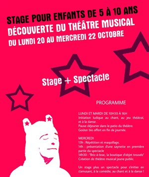 Affiche de Stage découverte du théâtre musical