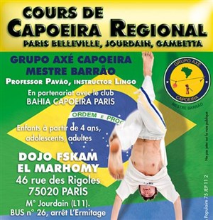 Affiche de Cours de Capoeira enfants 4 à 6 ans
