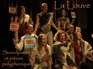 Affiche de La Louve, meute vocale/Soundpainting et pièces polyphoniques