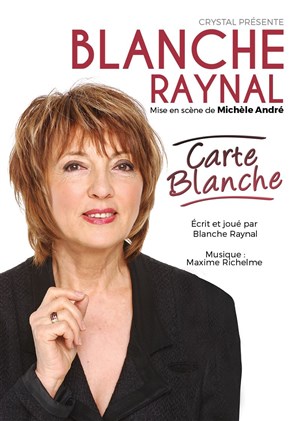 Affiche de Blanche Raynal dans Carte Blanche