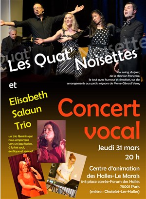 Affiche de Les Quat'noisettes et Elisabeth Salaün trio