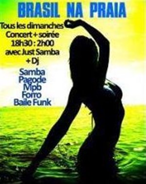 Affiche de Soirée + concert Brasil Na Praia avec just samba