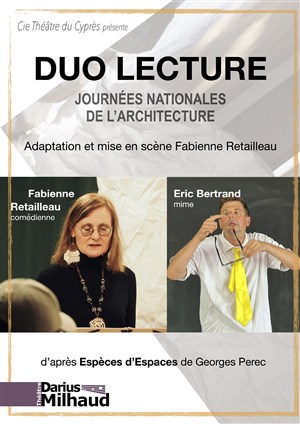 Affiche de Duo Lecture | Journées nationales de l'architecture