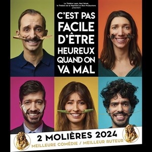 Affiche de C'est pas facile d'être heureux quand on va mal