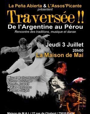 Affiche de Traversée - Rencontre des traditions, musique et danse
