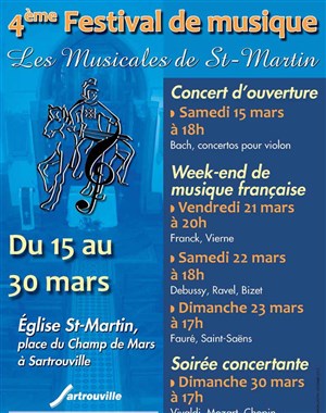 Affiche de Fauré, Saint-Saëns