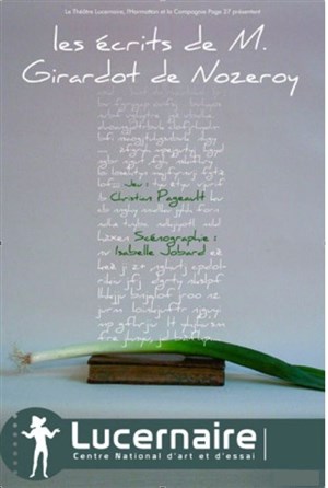 Affiche de Les écrits de M. Girardot de Nozeroy