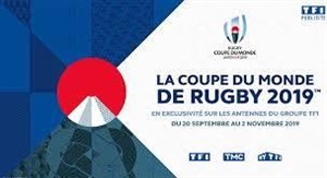 Affiche de Coupe du Monde de Rugby avec TF1