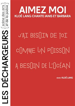 Affiche de Aimez moi - Kloé Lang chante Janis et Barbara