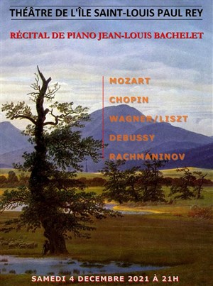 Affiche de Récital de piano par Jean-Louis Bachelet