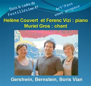 Affiche de Gershwin, Bernstein, Boris Vian