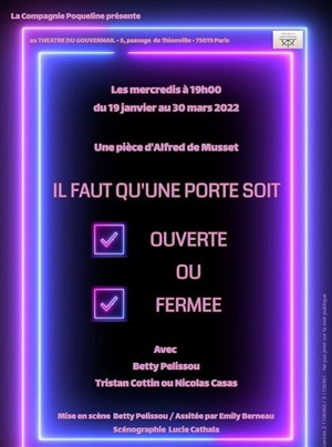 Affiche de Il faut qu'une porte soit ouverte ou fermée
