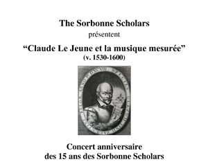 Affiche de Claude Le Jeune et la musique mesurée