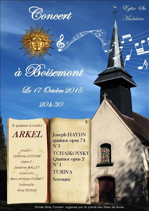 Affiche de Concert Quatuor Arkel