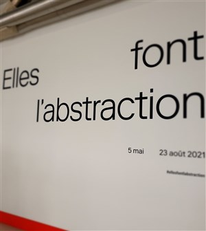 Affiche de Visite guidée de l'exposition : Elles font l'abstraction | par Caroline Bujeau