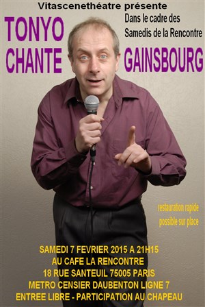 Affiche de Tonyo chante Gainsbourg