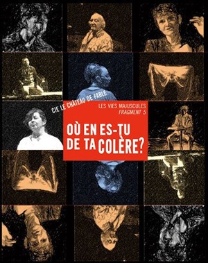 Affiche de Où en es-tu de ta colère ? | Les Vies Majuscules - Fragment 5, 9e Rencontres des Théâtres du Réel