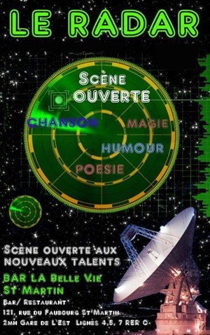 Affiche de Le Radar, scène ouverte de la magie et de l'humour