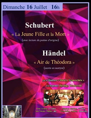 Affiche de Quatuor à Cordes & Soprano Schubert / Händel