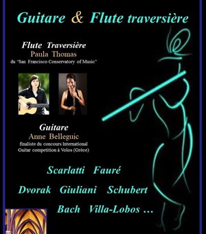 Affiche de Guitare et Flute traversière