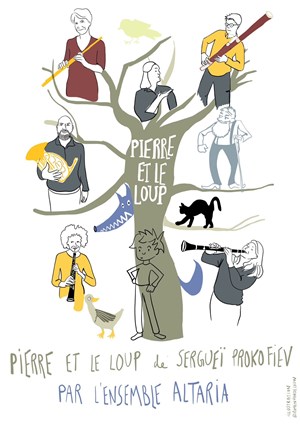 Affiche de Pierre et le loup par l'ensemble Altaria
