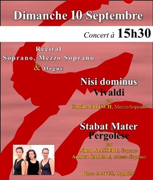 Affiche de Nisi dominus de Vivaldi & Stabat Mater de Pergolèse