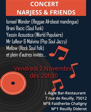 Affiche de Concert Narjess & Friends