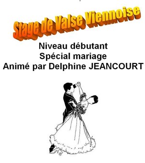 Affiche de Stage de valse viennoise (niveau débutant et spécial mariage) | Cours de 3h00