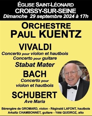 Affiche de Orchestre Paul Kuentz : Vivaldi, Bach, Schubert