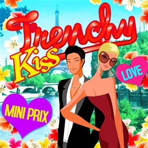 Affiche de Soirée Saint Valentin Frenchy Kiss