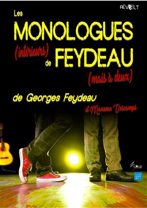 Affiche de les monologues de Feydeau, mais à deux