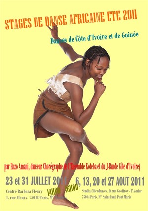 Affiche de Stage de danse africaine