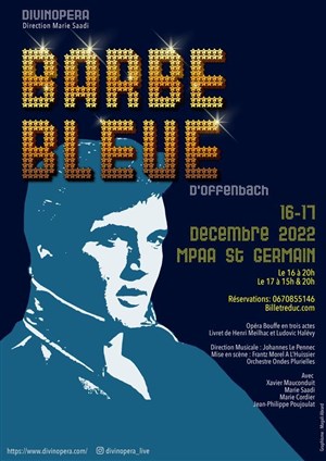 Affiche de Barbe-Bleue de Jacques Offenbach