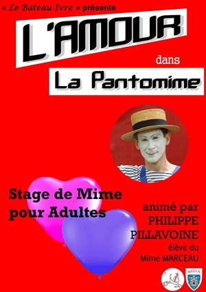 Affiche de Stage de Mime pour Adultes