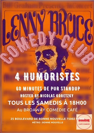 Affiche de Lenny Bruce Comedy Club