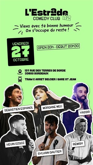 Affiche de L'Estrade Comedy Club