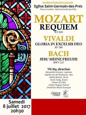 Affiche de Concert Mozart, Vivaldi & Bach