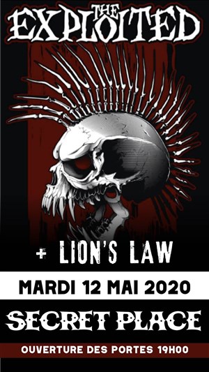 Affiche de The Exploited + Lion's Law
