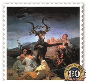 Affiche de L'Homme en noir, du sabbat des sorcieères au Diable dupé