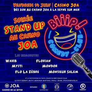 Affiche de Le Biiip Comedy Club s'installe au Casino Joa