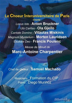 Affiche de Concert du Choeur Interuniversitaire de Paris