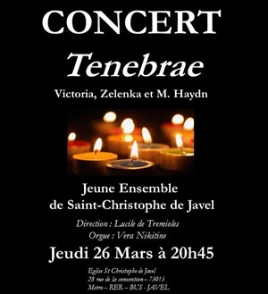 Affiche de Concert Tenabrae