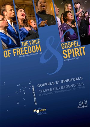 Affiche de Concert Spirituals & Gospel