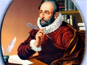 Affiche de L'Espagnole anglaise (tirée des Nouvelles exemplaires) de Miguel de Cervantès | par Rodolphe Fonty et Joanna Rubio