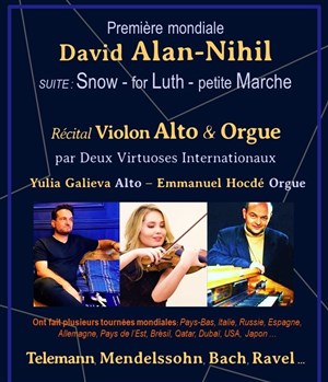 Affiche de Récital Violon Alto & Orgue