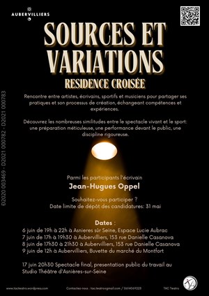 Affiche de Sources et variations : Résidence croisée