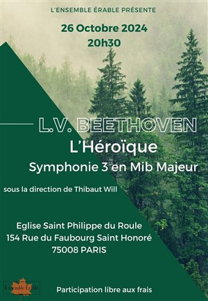 Affiche de Beethoven - Symphonie n°3 Héroïque
